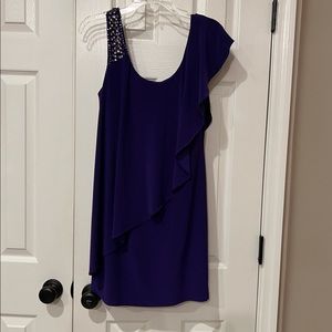 Betsy and Adam purple cocktail dress size 10